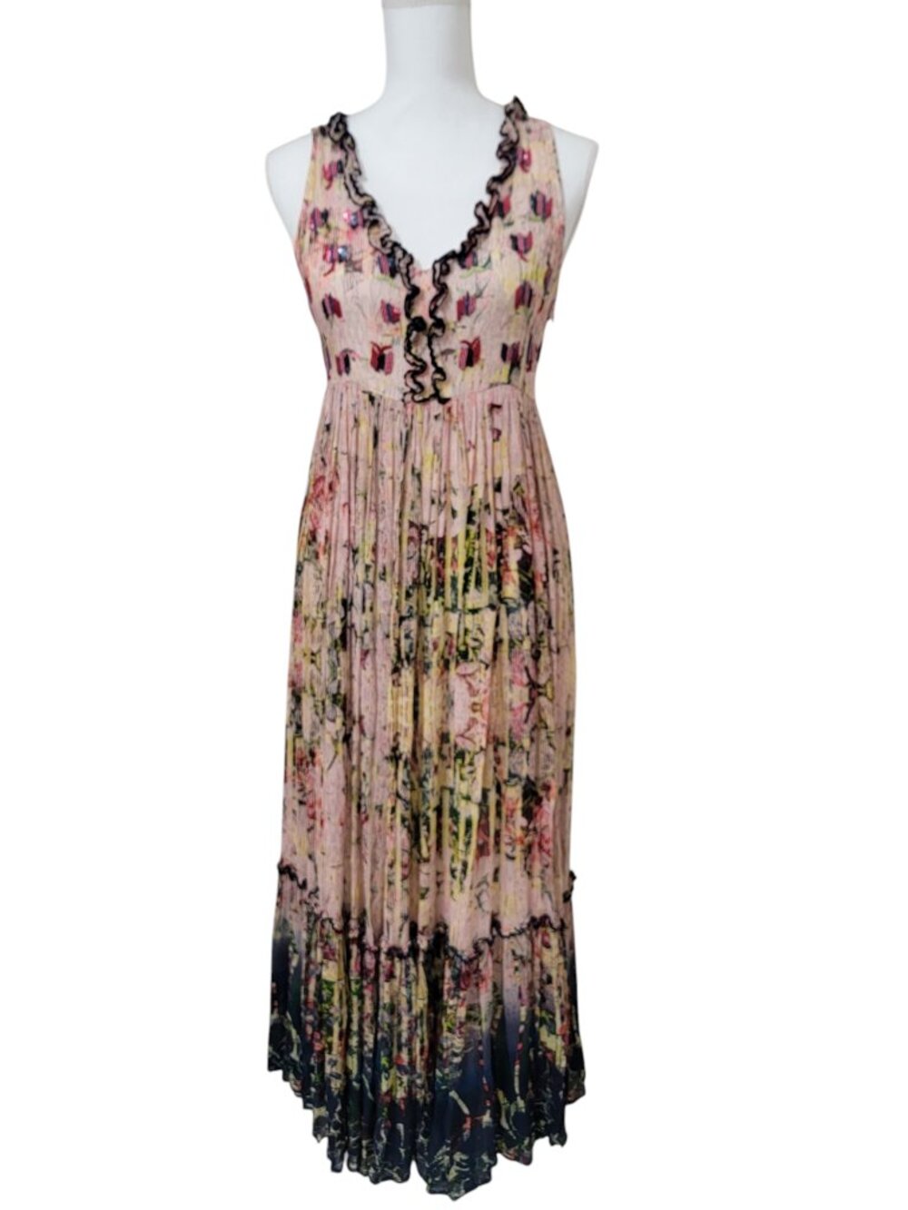 Bhanuni by Jyoti for Anthropologie "Cydney" Sleeveless Maxi Dress